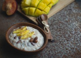 Exotic cinnamon coconut milk rice