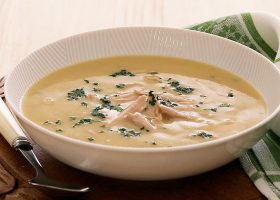 طريقة عمل شوربة كريمة الدجاج