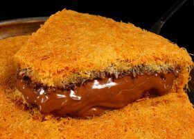 طريقة عمل كنافة بالنوتيلا