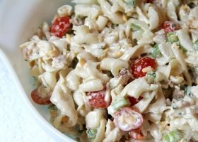 طريقة عمل سلطة الباستا بالدجاج والجبن