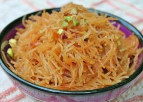 طريقة عمل حلوى الشعرية بالمكسرات