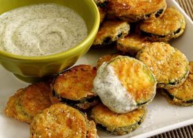 طريقة عمل شرائح الكوسا المقلية