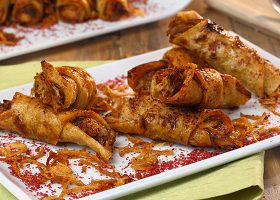 طريقة عمل لفائف دجاج بالخبز الإيراني