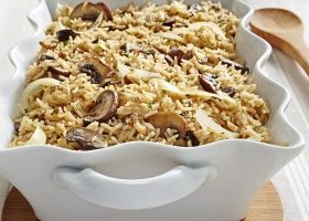 طريقة عمل أرز بالمشروم