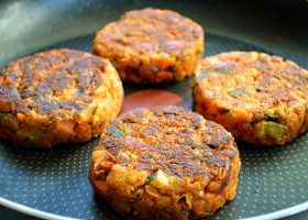 طريقة عمل برجر الخضار