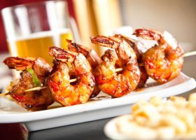 طريقة عمل الجمبري المشوي بالريحان و الجبنة