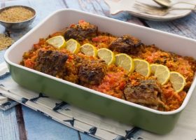 طريقة عمل طاجن السمك بالفريك