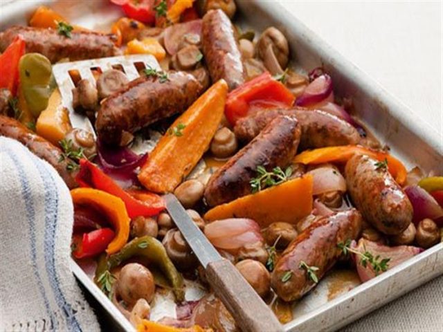 طريقة عمل يخنى السجق البقرى مع المشروم