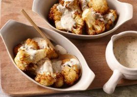 طريقة عمل قرنبيط بالطحينة