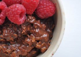 طريقة عمل بوريدج الشوفان بالشكولاتة