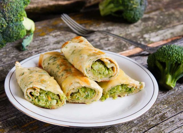 طريقة عمل كريب البروكلي والموتزاريلا