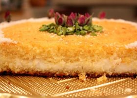 طريقة عمل كنافة بالقشطة و السوداني