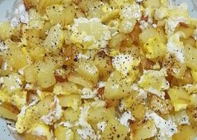 طريقة عمل مفركة بطاطا بالبيض