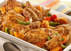 طريقة عمل صينية الدجاج بالخضروات