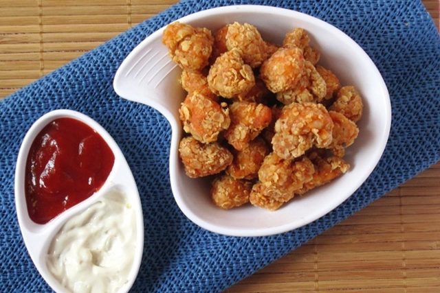 طريقة عمل بوب كورن الدجاج