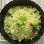 طريقة عمل كسكسي باللوز والنعناع