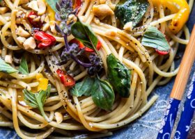 طريقة عمل سلطة المحار والمكرونة