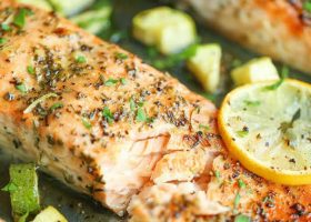 طريقة عمل سمك فيلية بالزعتر والليمون