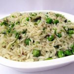 طريقة عمل أرز بالبسلة