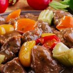طريقة عمل طاجن اللحم الضانى مع الخضر