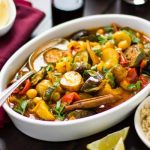 طريقة عمل طاجن الخضار بالكارى