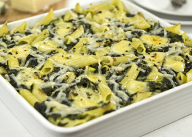 طريقة عمل مكرونة بالسبانخ