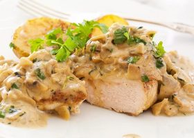 طريقة عمل البانية بالمستردة و المشروم