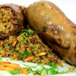 طريقة عمل سمان محشى أرز بالزبيب