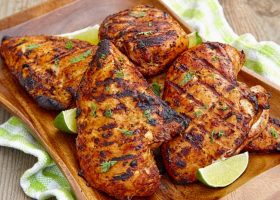 طريقة عمل دجاج مشوى بالزعتر