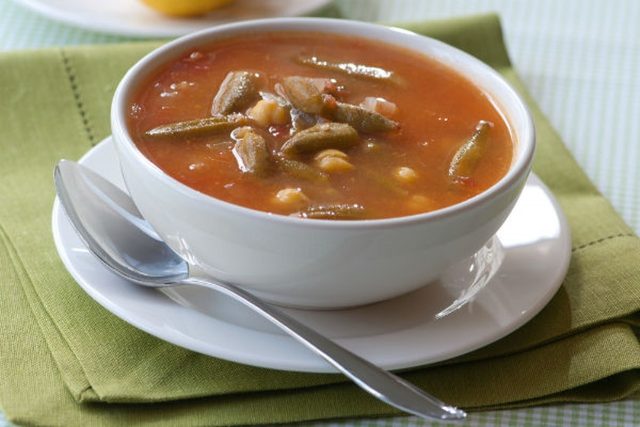 طريقة عمل شوربة البامية