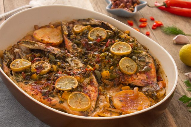 طريقة عمل سمك بورى سنجارى