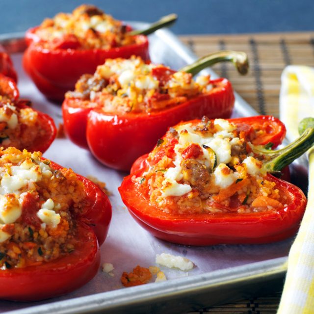 طريقة عمل فلفل محشى باللحم المفروم