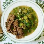 طريقة عمل بامية ويكة باللحم