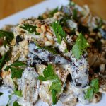 طريقة عمل سلطة الباذنجان بالطحينة