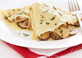 طريقة عمل كريب المشروم والريكوتا