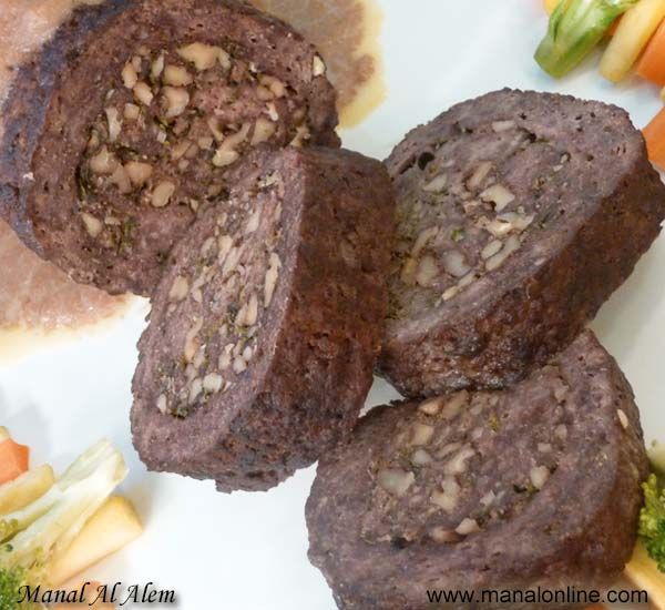 طريقة عمل رول لحمه بالكبدة والمكسرات