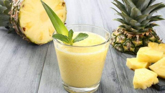طريقة عمل عصير الأناناس باللبن