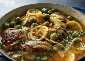 طريقة عمل طاجن اللحم بالليمون المعصفر