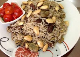 طريقة عمل أرز بالفول الأخضر واللحم