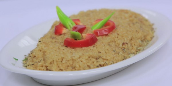 طريقة عمل أرز السمك بالشمر