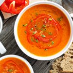طريقة عمل شوربة الفلفل الأحمر