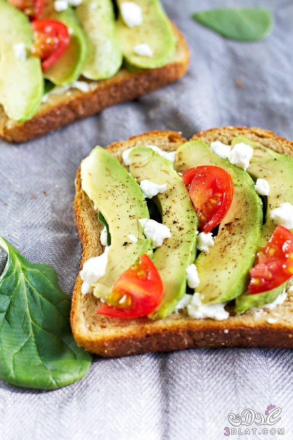 طريقة عمل شطائر الأفوكادو مع جبن الماعز