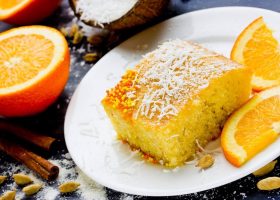 طريقة عمل بسبوسة بالبرتقال