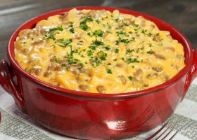 طريقة عمل فول بالجبن