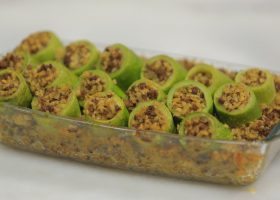 طريقة عمل محشي الكوسة بالفريك