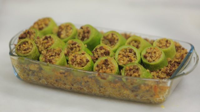 طريقة عمل محشي الكوسة بالفريك