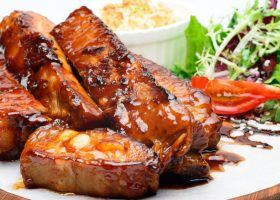 طريقة عمل لحم مشوي مع التين ومربى البصل