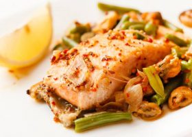 طريقة عمل سلمون بعين الجمل