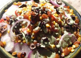 طريقة عمل سلطة كانكون بصوص الكزبرة