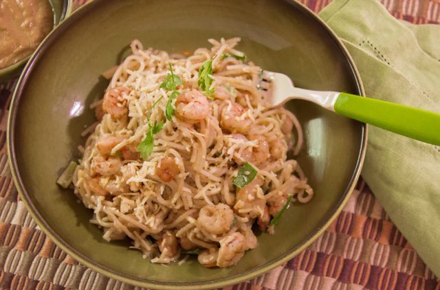 طريقة عمل مكرونة بالجمبري والأفوكادو